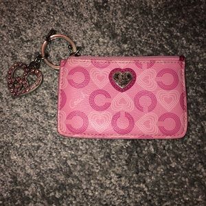 Authentic Coach ID Keychain Wallet